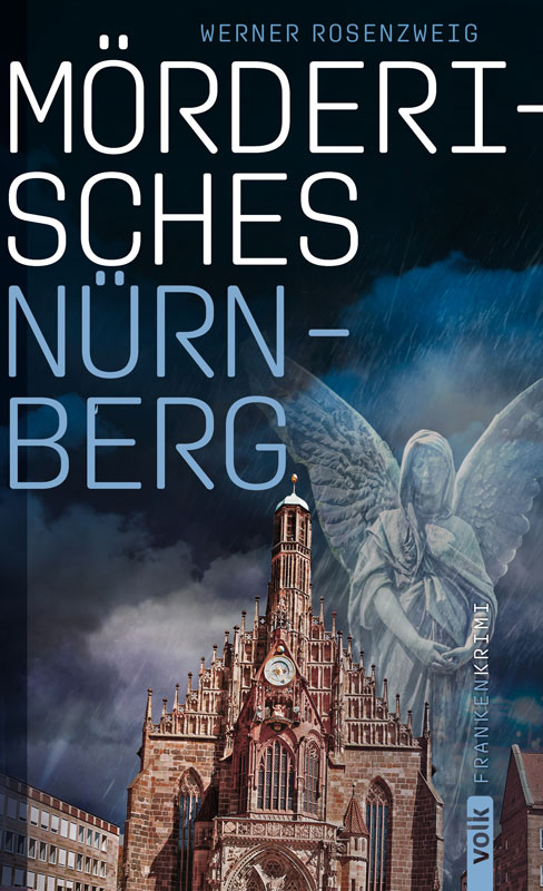 Buchcover, auf dem die Nürnberger Frauenkirche und die Statue eines Engels zu sehen sind