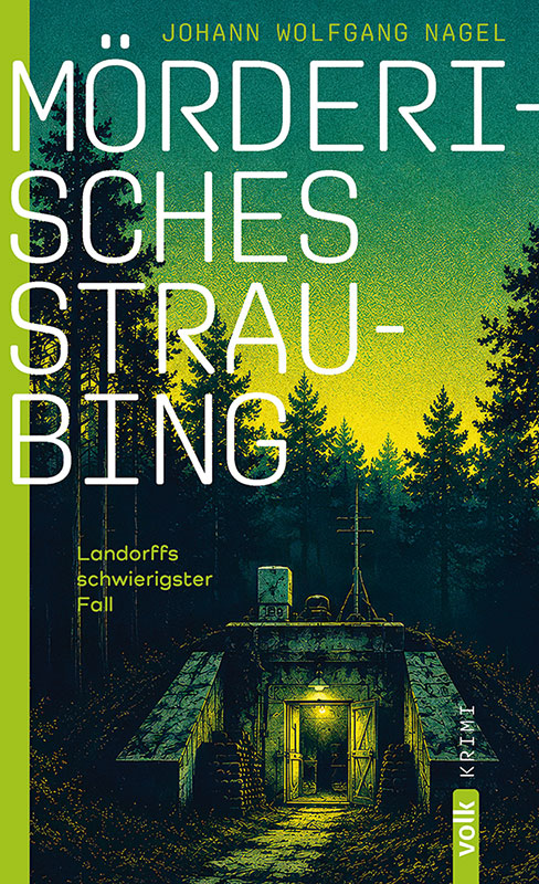 Das Buchcover zeigt einen Bunker im Wald bei Nacht