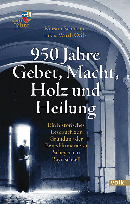 Buchcover, auf man eine Kirchentür sieht, durch die gerade ein Mönch das Innere der Kirche betritt.